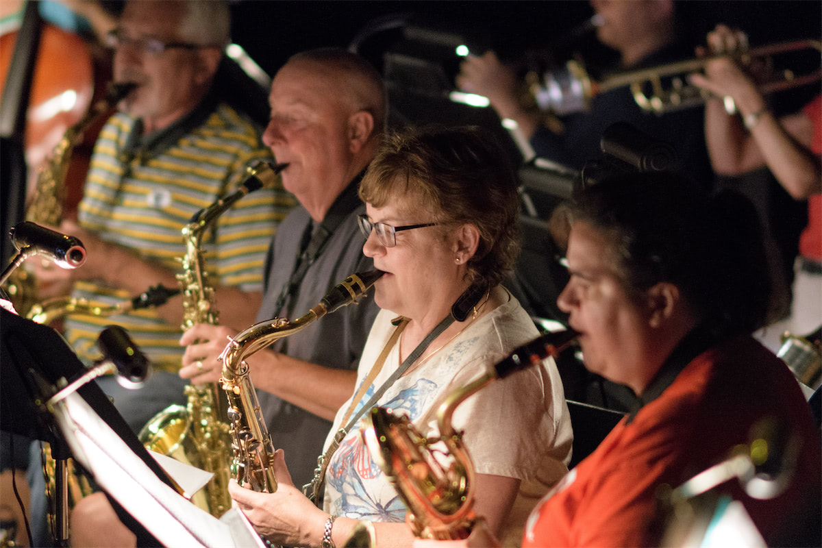 Show set being built